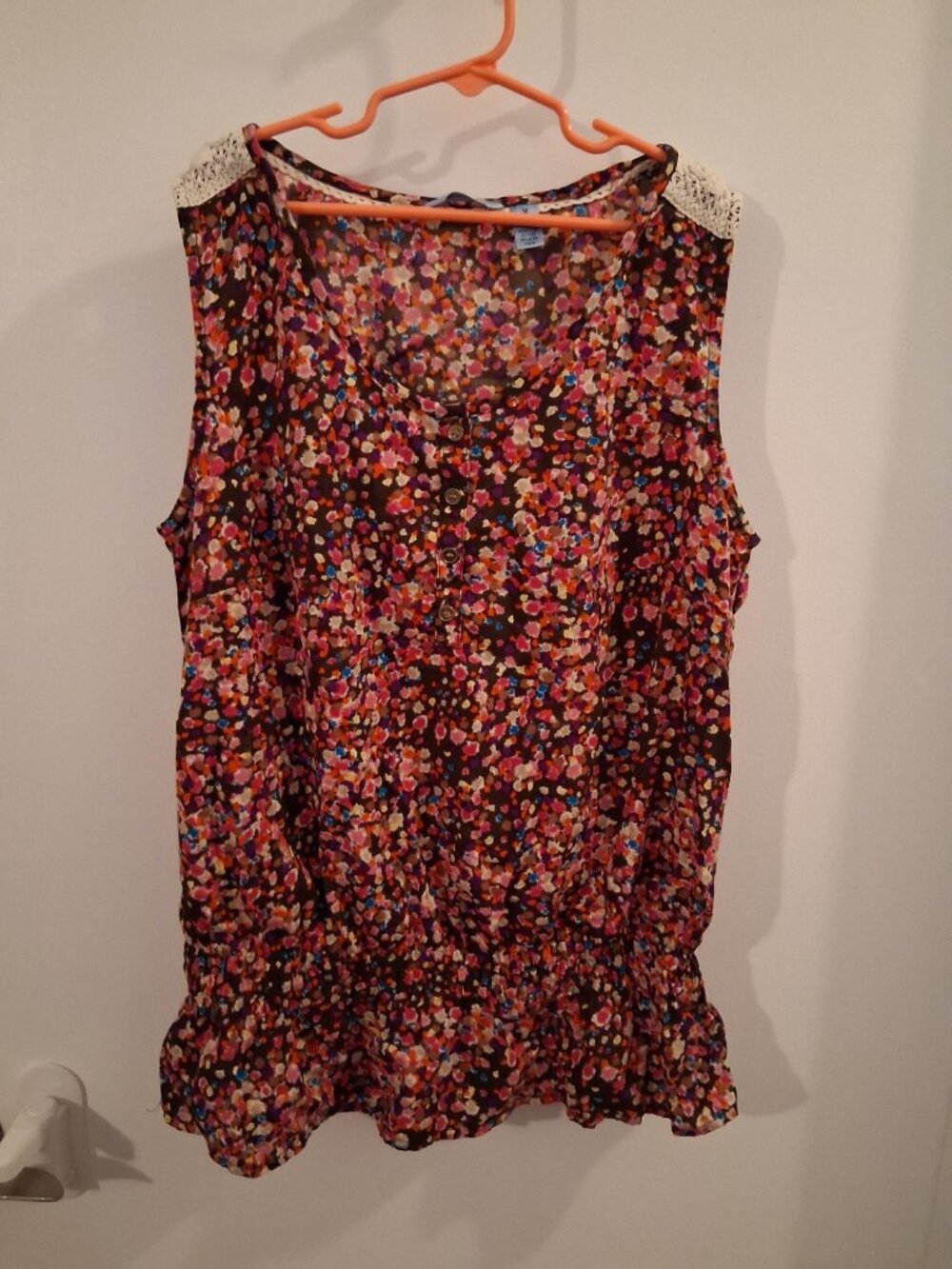 Izod Boho Blouse Business Casual Women's Size Medium BF1